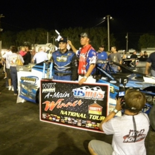 Ryan's win at the Hamilton County Speedway in Webster City, Iowa.